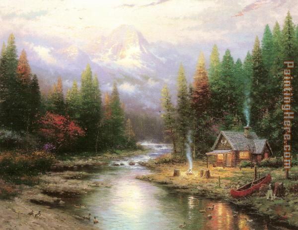 End Of A Perfect Day II painting - Thomas Kinkade End Of A Perfect Day II art painting